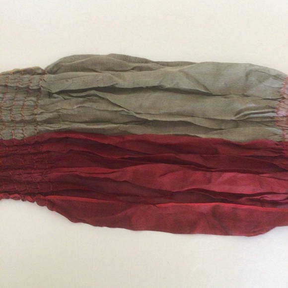 VINTAGE SILK MULTI COLORED BOHEMIAN  SCARF - Picture 10 of 16